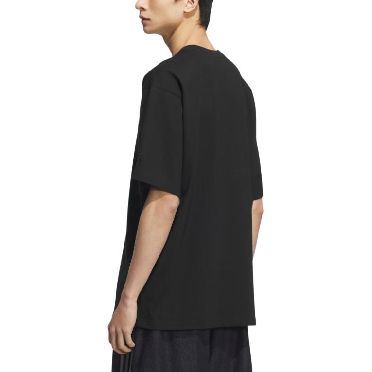 Adidas Originals Graphic Tee Fashion Versatile Comfortable Soft Short Sleeve T-Shirt Men Tops Black KC3111