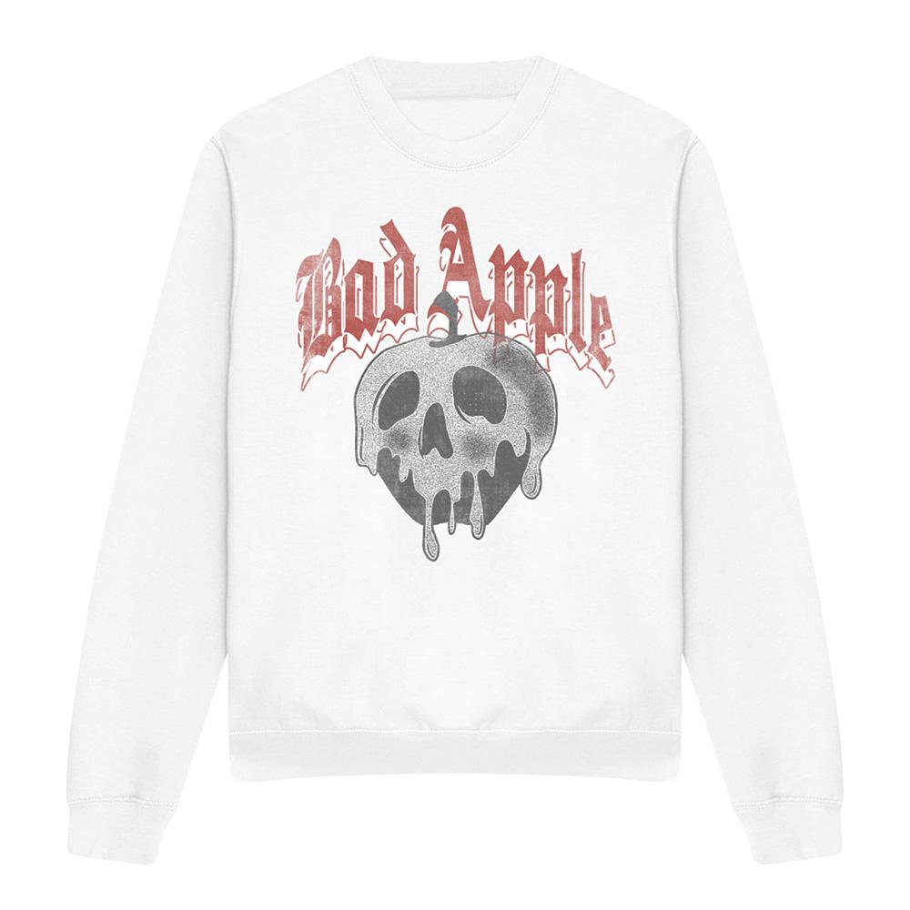 Snow White Unisex Adult Bad Apple Skull Sweatshirt