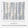 Japanische Abstrakte Blaue Tie-Dye Wandteppich, Shibori Tinte Modernes Batik Marmor Wandbehang Großer Wandteppich Dekoration Polyester