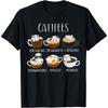 Katzen & Kaffee-Liebhaber Lustiges Koffein-Zitat Cattfees Süßes Katzen-T-Shirt
