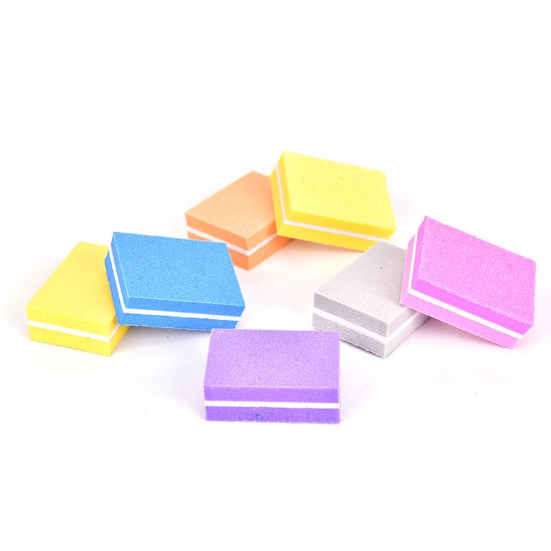 20Pcs Square Nail Sanding Sponge Buffers File Grinding Polishing Manicure Tools