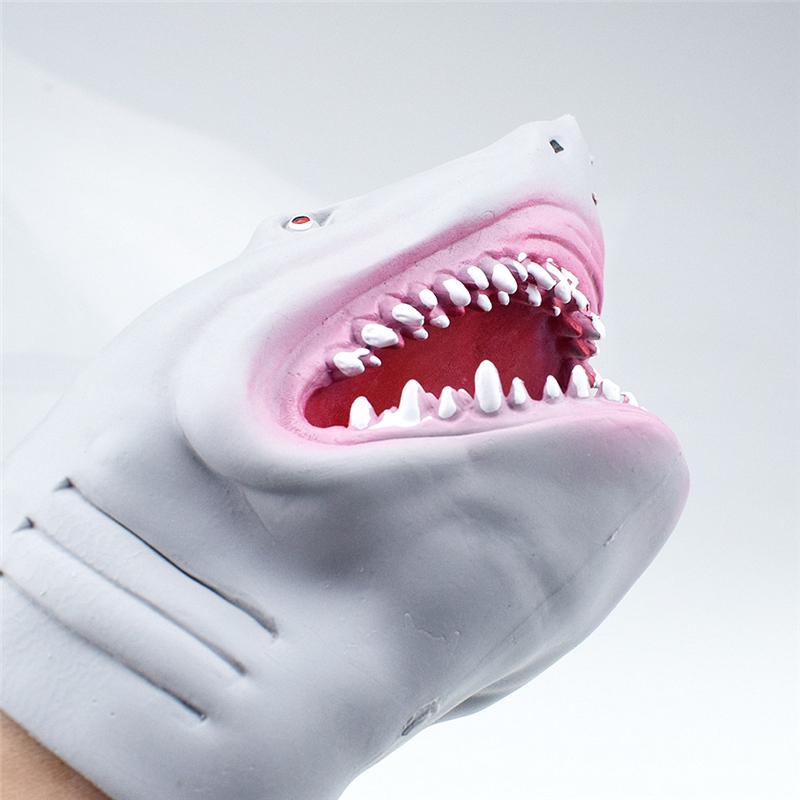 PVC Shark Hand Puppet Animal Head Hand Puppets Kids Toys Gift 