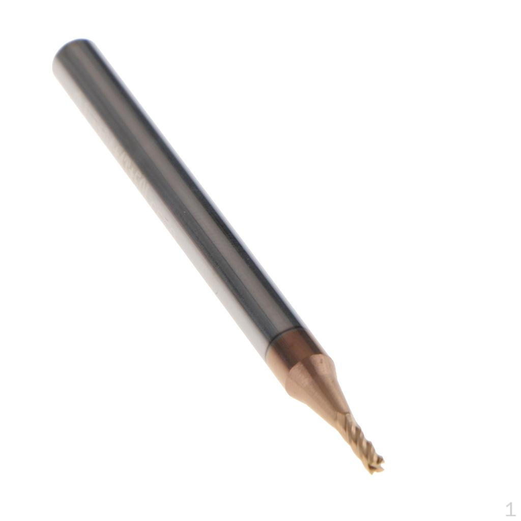 Nose End Mill CNC Router Bits 4 Flute Cutter 1mm - 4mm