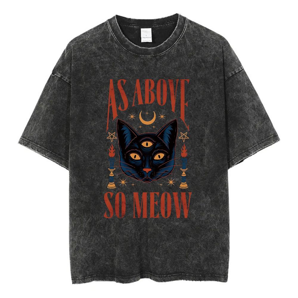 Animal Printed T Shirt Men Retro Washed 100% Cotton Tops Tees Harajuku Tshirt Streetwear Male Acid T-shirts Unisex