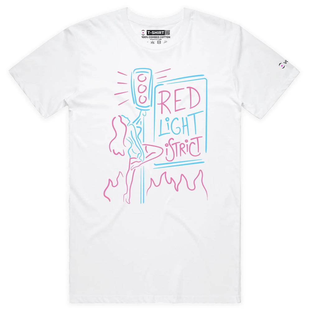 VOICEART Pole Dancer at the Red Light District T-Shirt with Premium Graphic 3XL