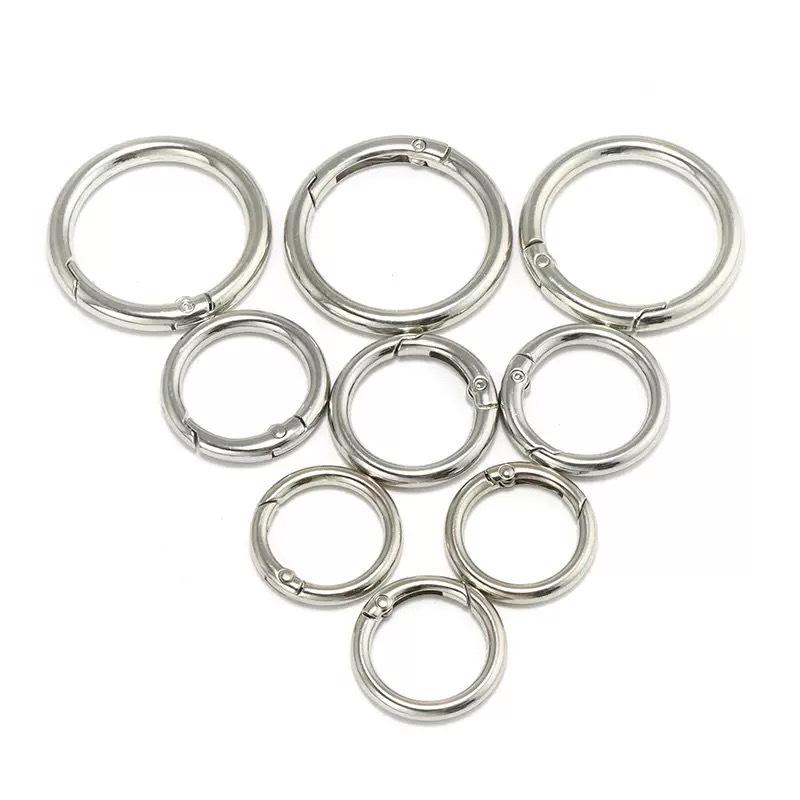 10/20pcs Openable Spring Rings Bag Belt Strap Buckle Clip DIY Accessories