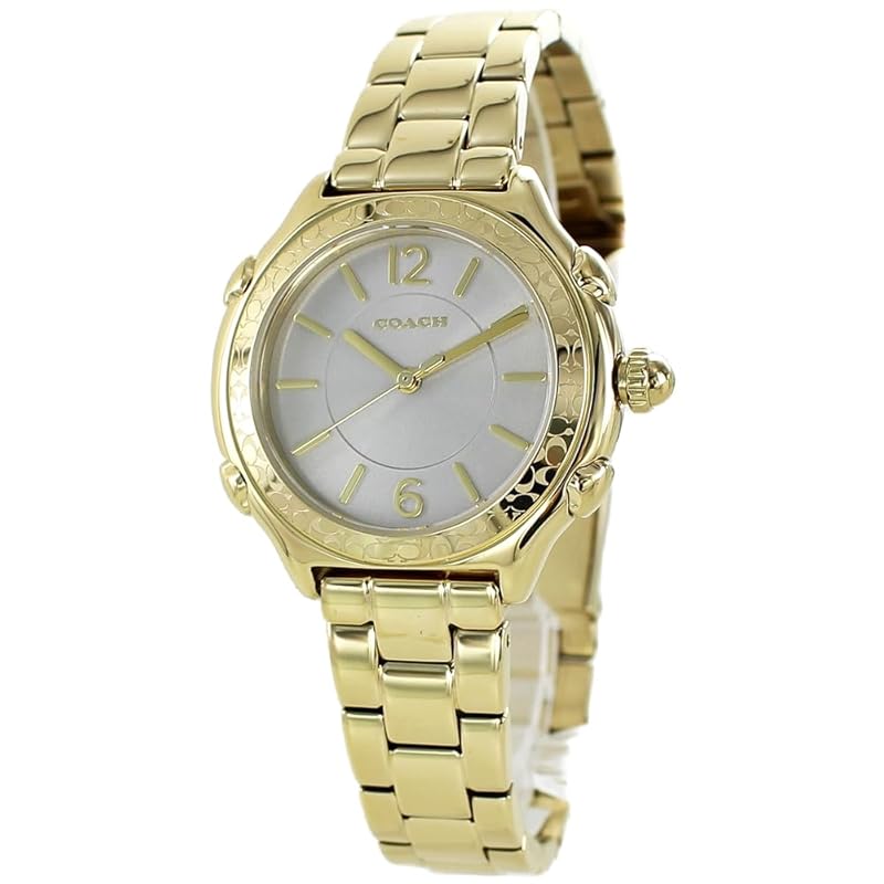 

[coach] watch ladies gold stainless steel belt bracelet 14503904 [product]