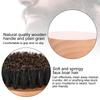 Men Natural Faux Boar Hair Wood Handle Beard Cleaning Shaving Shaping Brush (Beech)