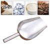Rust-proof Food Scoop Stainless Steel Ice Scoop, Multipurpose Metal for Machine, Small Scooper Kitchen Grain Bucket, Gadgets Cookie Flour Pet