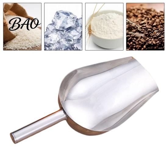 Rust-proof Food Scoop Stainless Steel Ice Scoop, Multipurpose Metal for Machine, Small Scooper Kitchen Grain Bucket, Gadgets Cookie Flour Pet