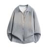 Mens Oversized Knit Cardigan With Lapel Collar Button Front Casual Sweater Winter Daily Wear