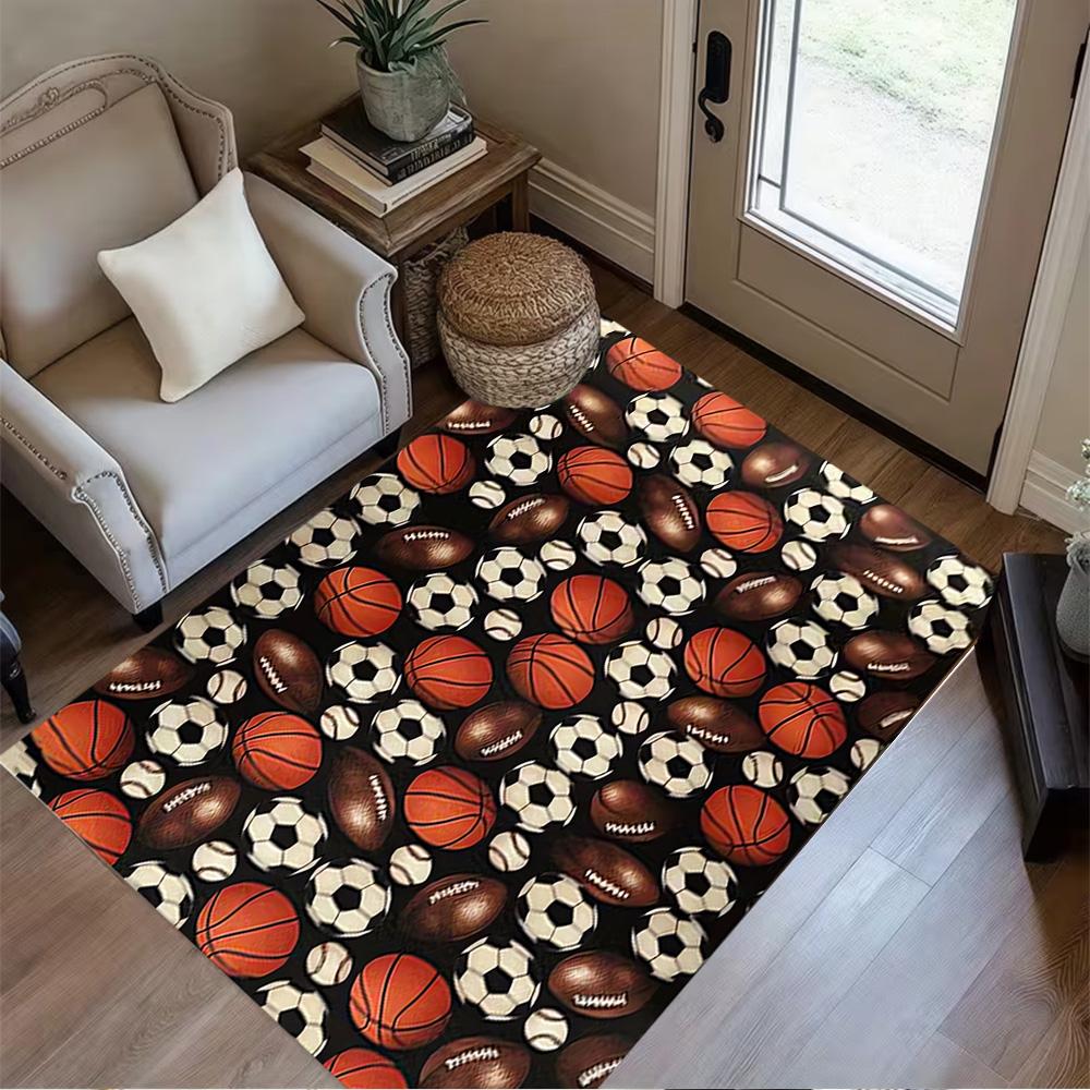 1pc soccer ball rug home carpet design for office decor gift living room bedroom