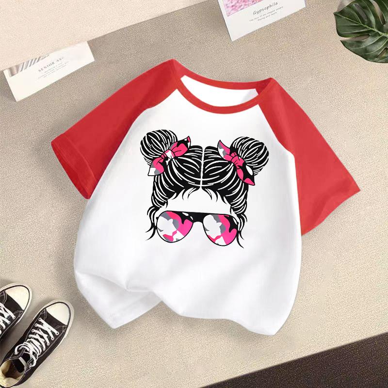 Children's Casual Short-sleeved T-shirt - Summer Girls' Fashion Top