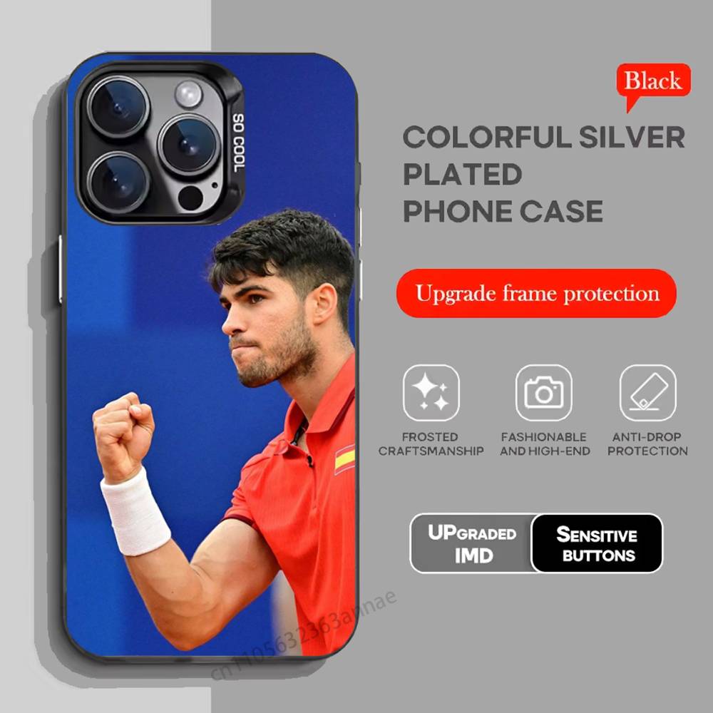 

Carlos Alcaraz S-Spanish P-Professional Tennis-S phone Case For iPhone17,16,15,14,13,12,11,Pro,Max,Plus,Mini,X,XS,XR,8,S,SE Soft iPhone11