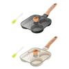 Aluminum Alloy Fry Pans for Eggs and Burgers Breakfast Cooker Skillets with Long Handle Kitchen Cooking Accessories