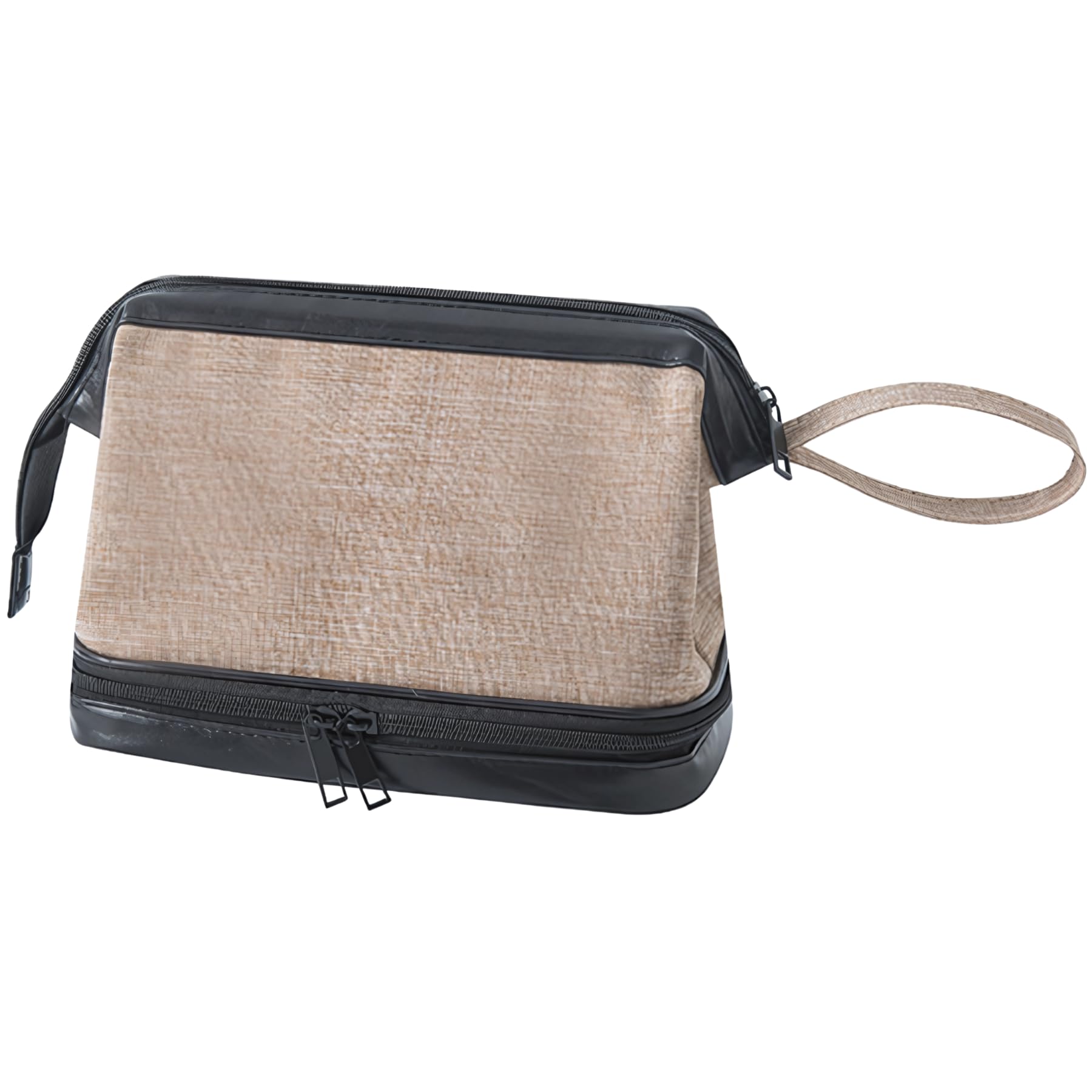 

Mellbo Travel Pouch for Vanity Business Dry Wet Waterproof Sturdy Wide Oxford Cloth and PU 23cm x 14cm x 13cm Makeup, Toiletries, Skincare, Travel,