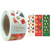 Year Gift Box Wrapping Merry Christmas Stickers Greeting Tags Sealing Labels Santa Claus Snowman