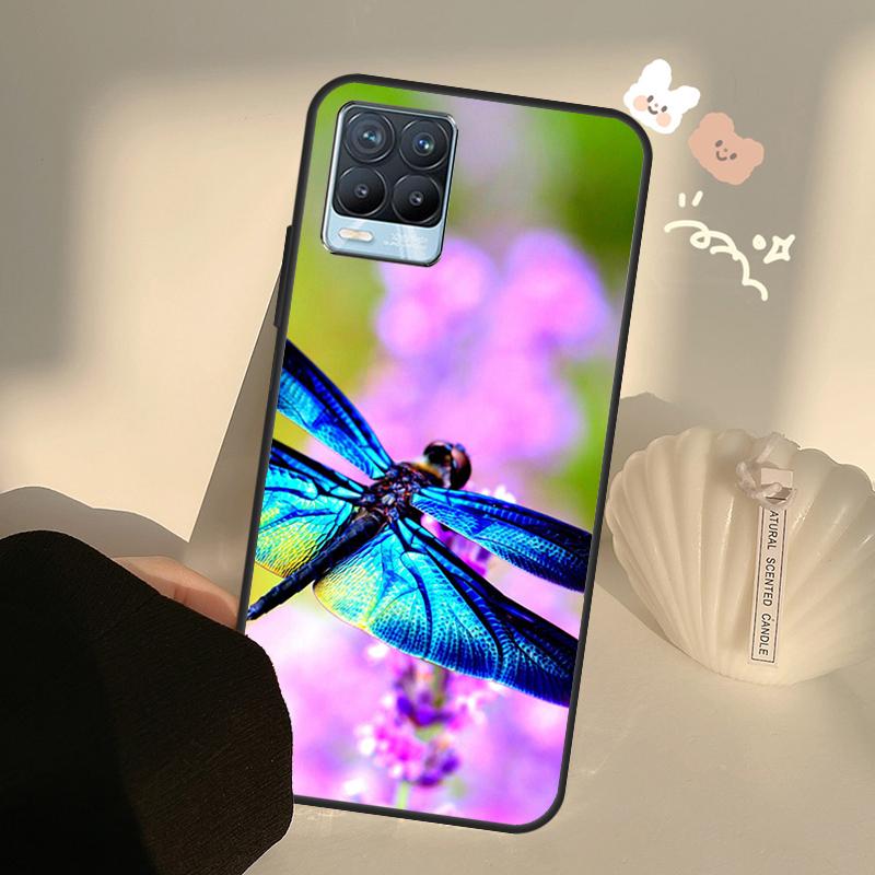 Luxury Dragonfly Case For Realme C75 C63 C61 C55 C51 C53 C25 C65 C67 C71 11 12 13 14 15 Pro Plus GT6 GT7 Pro