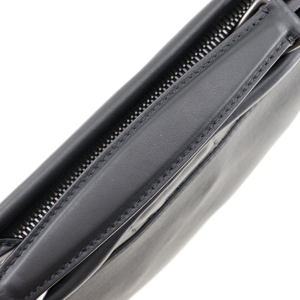 Fendi Peekaboo Business Bag Ceria 2WAYShoulder Black Calfskin Mens Used