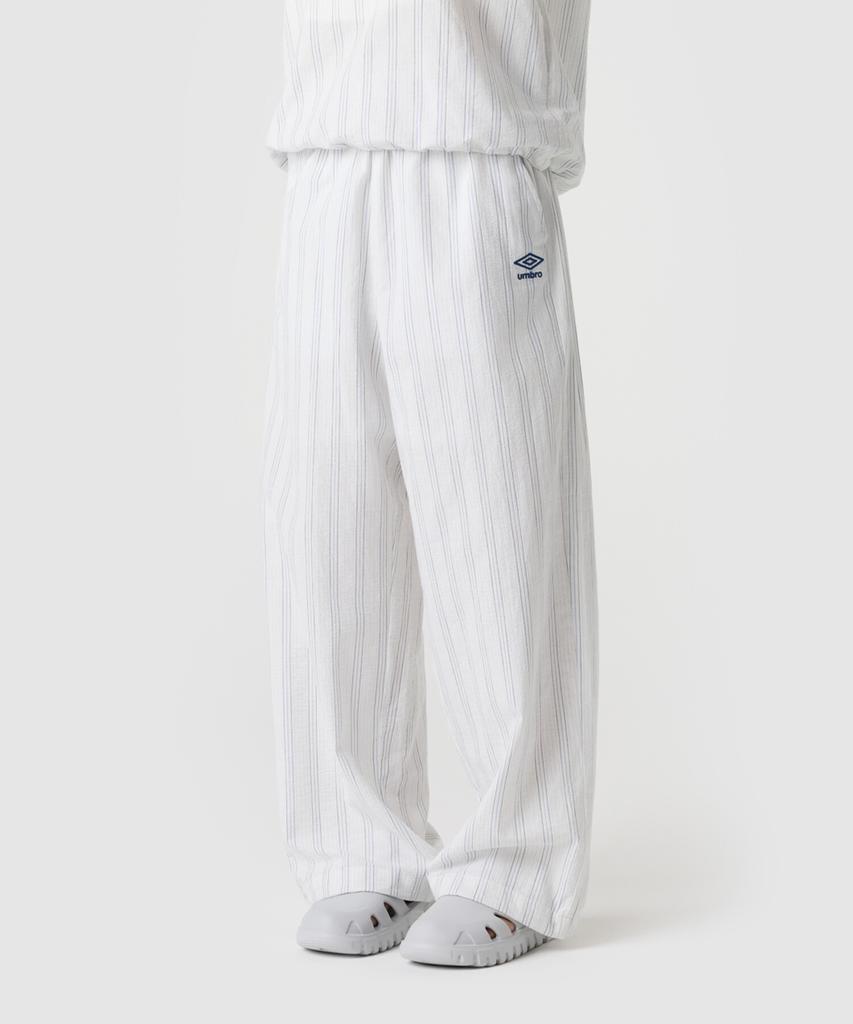 UMBRO Seersucker Wide Pants White Ur221Cpt62