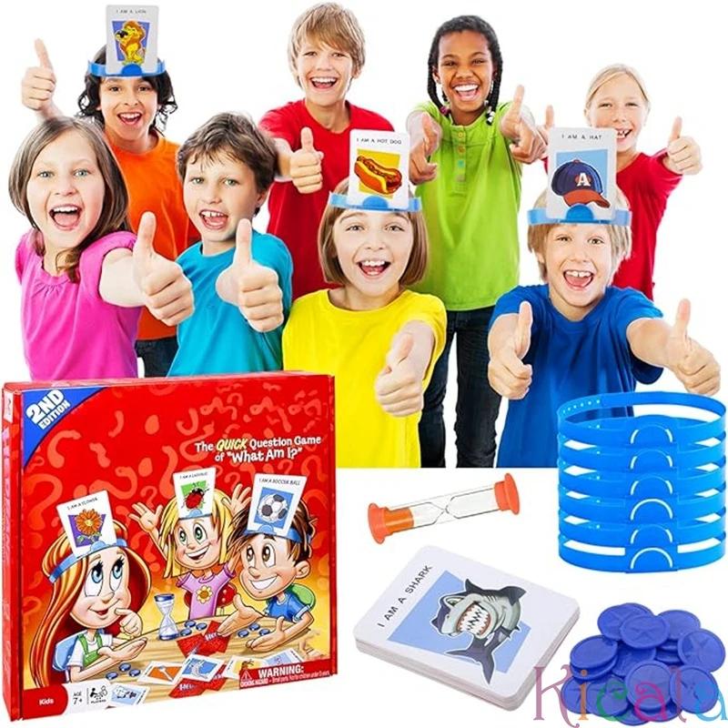 Gioco da Tavolo Indovina l'Immagine per Bambini Chi è Giochi Interattivi Genitore-Figlio Festa in Famiglia Giocando