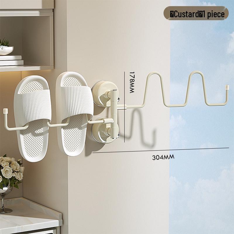 Вращающаяся сушилка для обуви без сверления на присосках - Складная подставка для сандалий для хранения на балконе 1560₽