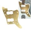 13-Hole Electric Guitar Pickguard with Scratch Plate, for Jazzmaster, Squier, and Classic Vibe Guitars, Vintage Style with Aluminum Alloy Shell (Gold)