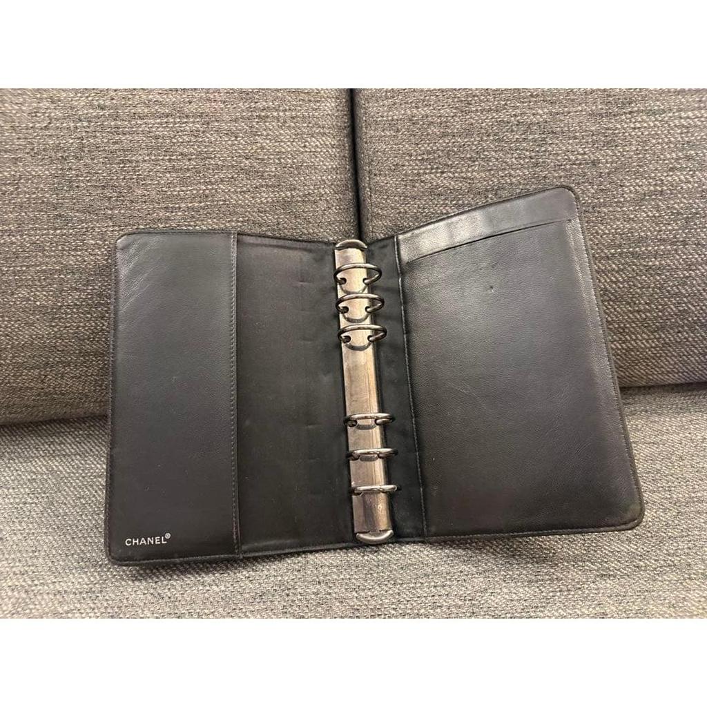 Used CHANEL Notebook Cover Nylon Black