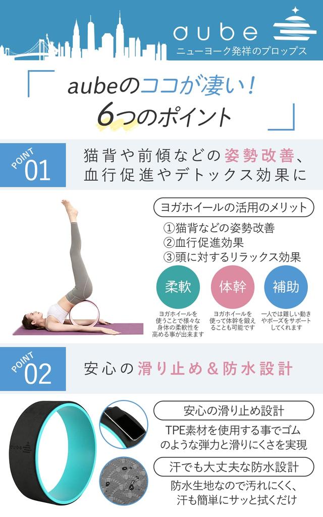 aube Yoga Pilates Yoga Stretching Back Yoga Diet Aid Wheel, Ring, Wheel, Ring, Stretch, Equipment, (Gray/Black)