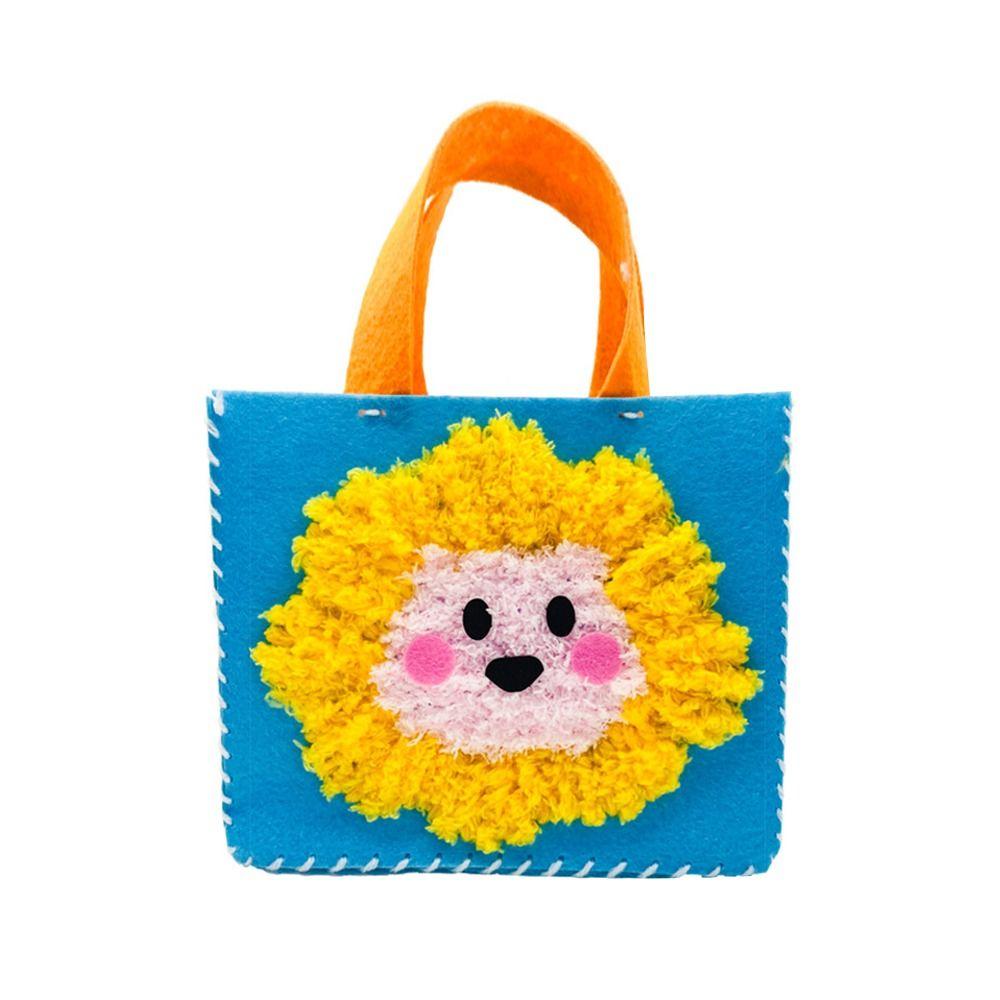 Creative Animals DIY Felt Animal Bag Soft Yarn Cartoon Handmade Bag Accessories Handbag Material Kits Children