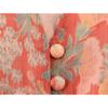 Kaslead New Women Clothes Western Style Fashion Flower Print Buckle V-neck Lantern Sleeve Short Dress