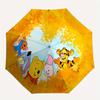 Winnie the Pooh, Tigger Automatic Opening and Closing Umbrella - 8 Ribs Portable Folding Umbrella with Plastic Handle, Suitable for Leisure