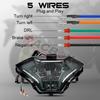 Motorcycle LED Tail Light Turn Signal Brake Lamp DRL for YAMAHA R3 R25 MT07 FZ07 MT03 2014-2023 MT25 lc150 sniper150 Red Yellow