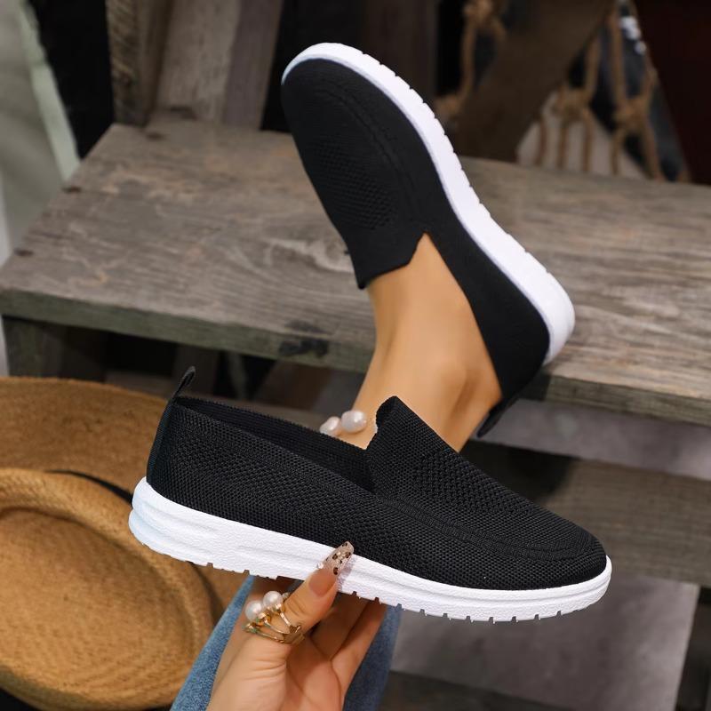 Damen Leichte Flache Sneaker 2024 Sommer Neu Mesh Atmungsaktiv Bequeme Schuhe Damen Outdoor Wandern Freizeit Sneaker