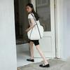 Line summer beach bag_NAVY