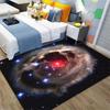 Galaxy Starry Sky Pattern Carpets Modern Home Non-Slip Decor Rug Space Theme Mat for Living Room Bedroom Kids Room