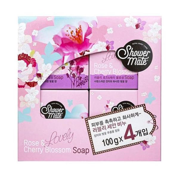 

[OFJ2N141] Rose & Cherry Blossom Soap (4 Pack) (12115424)