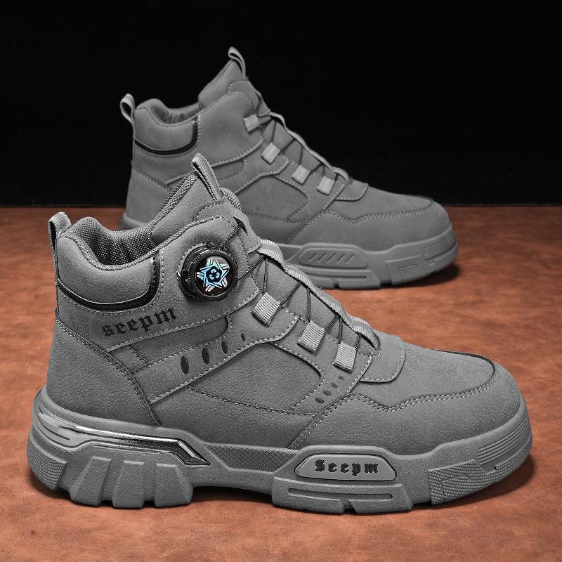 Fashion CYYTL Mens Boots Winter Casual Outdoor Shoes Leather Ankle Cowboy Tactical Chelsea Hiking Platform Designer Luxury Work Sneakers