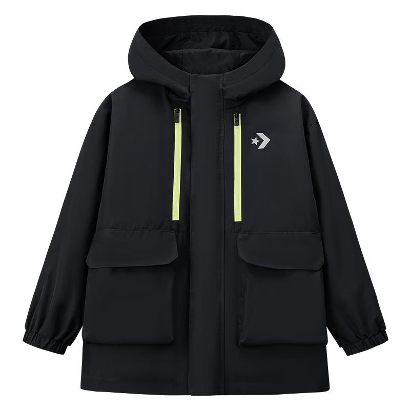 Converse Youth Hooded Waterproof Windbreaker Jacket