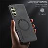 WANLONFENG YBP Series For Samsung Galaxy A26 5G Magnetic Case with Tempered Glass Film PU+TPU Phone Cover Large Cutout