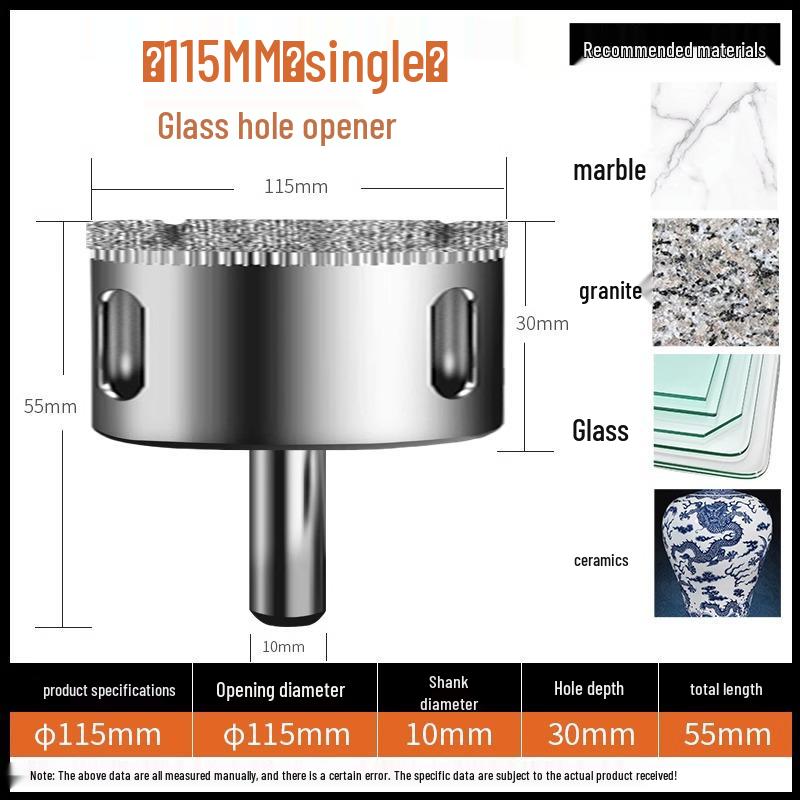 6mm Multifunktionales Fliesen- & Marmor-Glasbohrer-Set zum Lochbohren