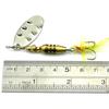 5Pc HENGJIA 0.26oz/2.6'' Fishing Spinner Spoon Metal Lure Pike Bass Trout Bait Fishing Tackle Hook