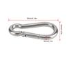 Breakaway Trailer Brake Cable 304 Stainless Steel Spring Towing Coiled Wire with 8x80mm Safety Hook for RV Emergency Red