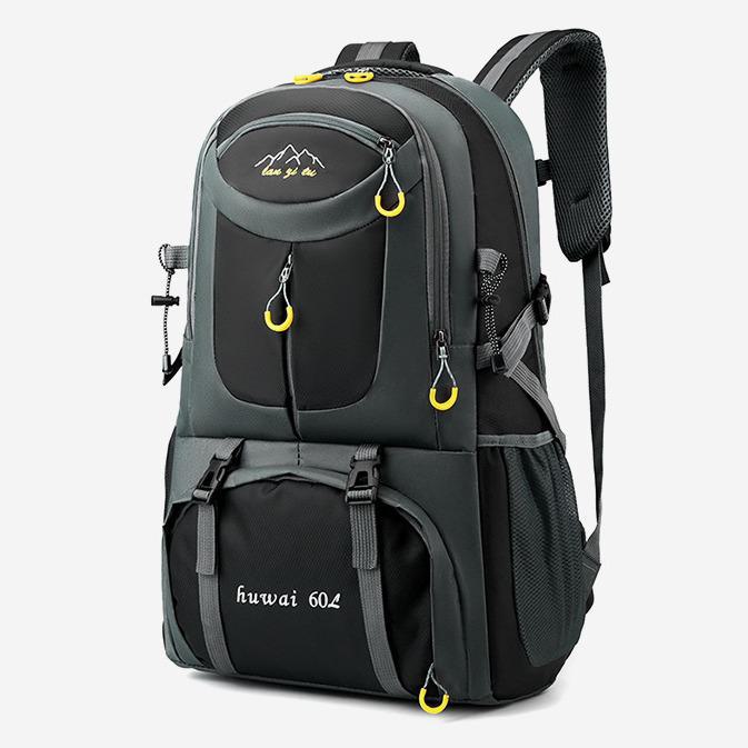 Stylish Multi-Compartment Hiking Backpack: Large Capacity for Outdoor Camping and Cross-Border Travel