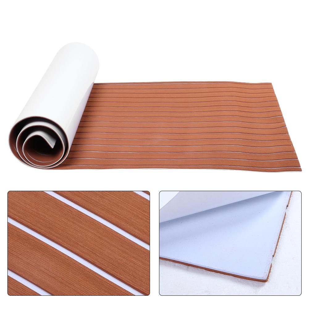 90x240cm Marine Boat Synthetic Flooring Self Adhesive EVA Foam Yacht Deck Sheet(GoldBlack )