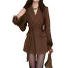 2025 Elegant Autumn/Winter Thickened Woolen Coat - Little Fragrance Style for Socialites