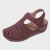 2023 Women's Large Size Hollow Wedge Round Toe Non-Slip Sandals - European & American Style
