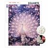 Peacock and Cat Pearl Painting Kit Features 5D Pearls and a Mosaic Art Style. Designed for Home Wall Decoration.