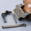 Zinc Alloy Vintage Lock Mini Bronze Lock Decorative Padlock  Wooden Box
