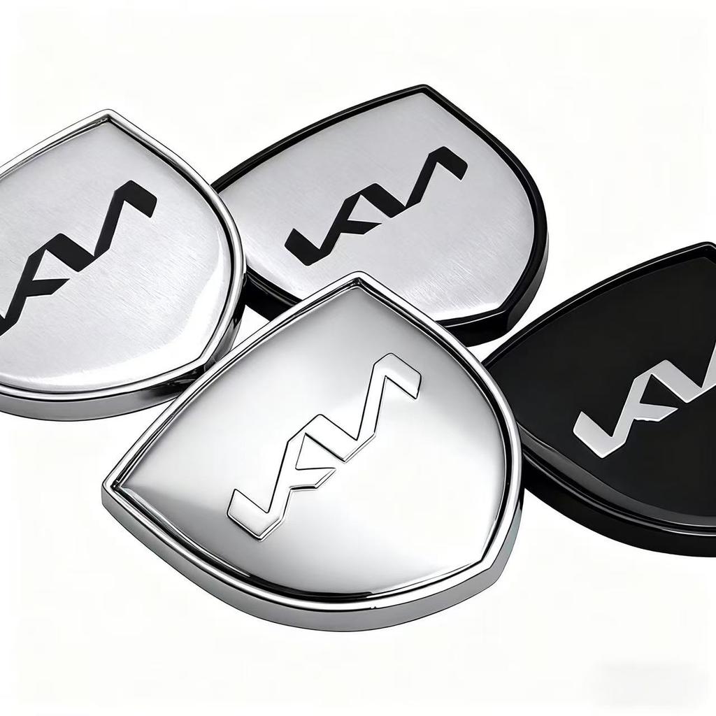 Metal Car Body Side Label Emblem Sticker for Kia Sportage Rio Picanto Sorento Soul Cerato Venga Forte K9 Exterior Accessory Lqrd40